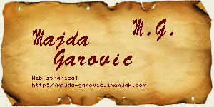 Majda Garović vizit kartica
